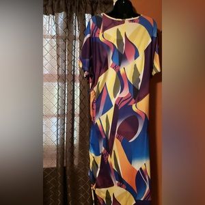 Asymmetrical Dress with drawstrings